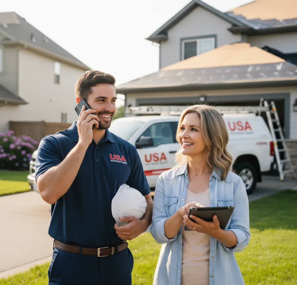 USA Roof Repair Experts customer support in Isom